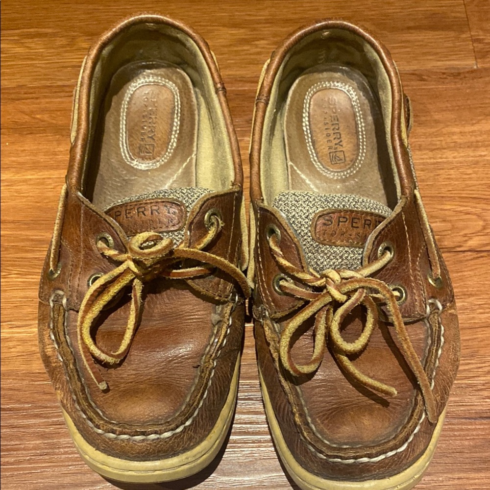 Sperry Brown Leather Loafers - Picture 2 of 7
